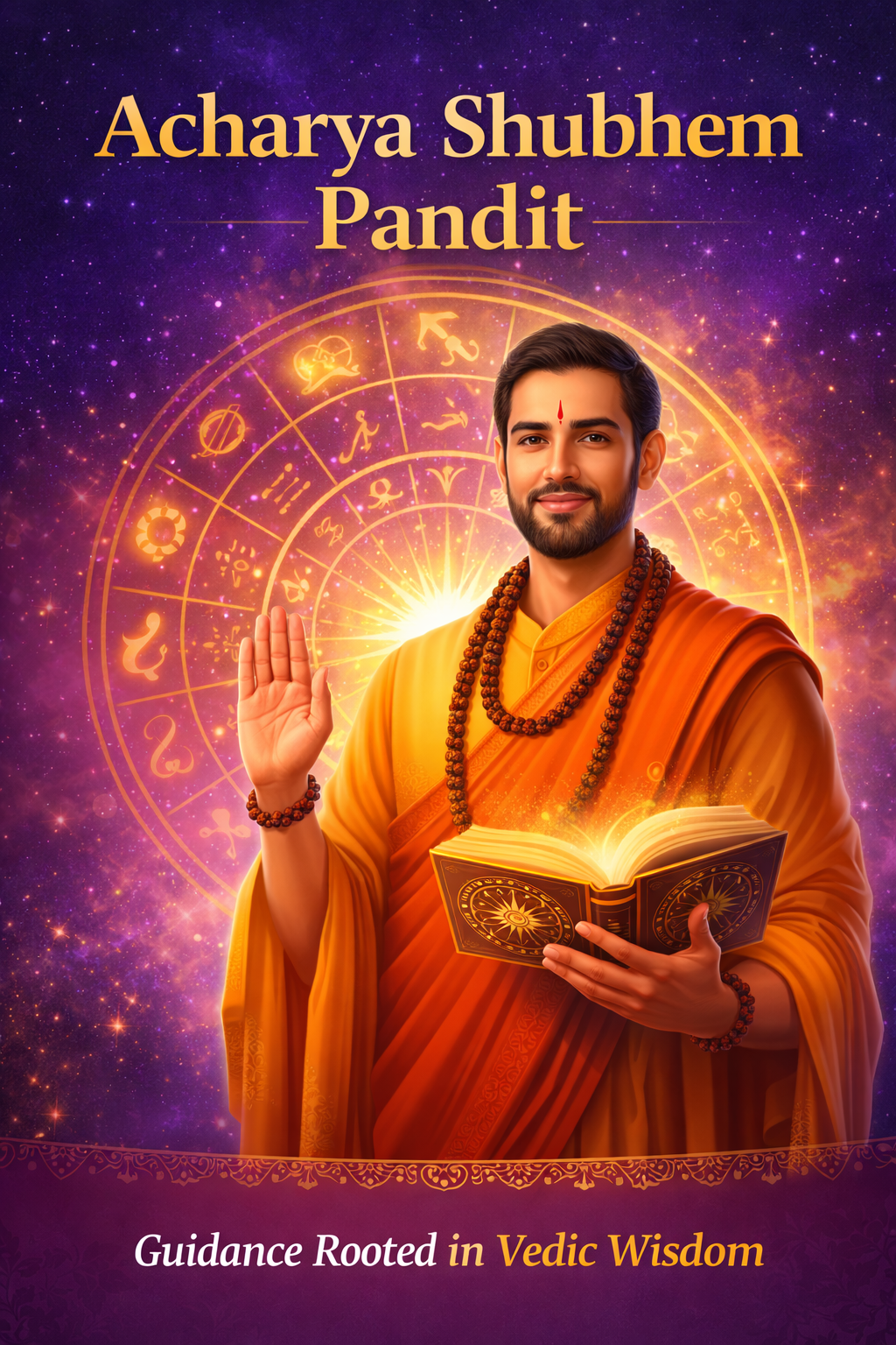 Screenshot of Acharya Shubhem Pandit website